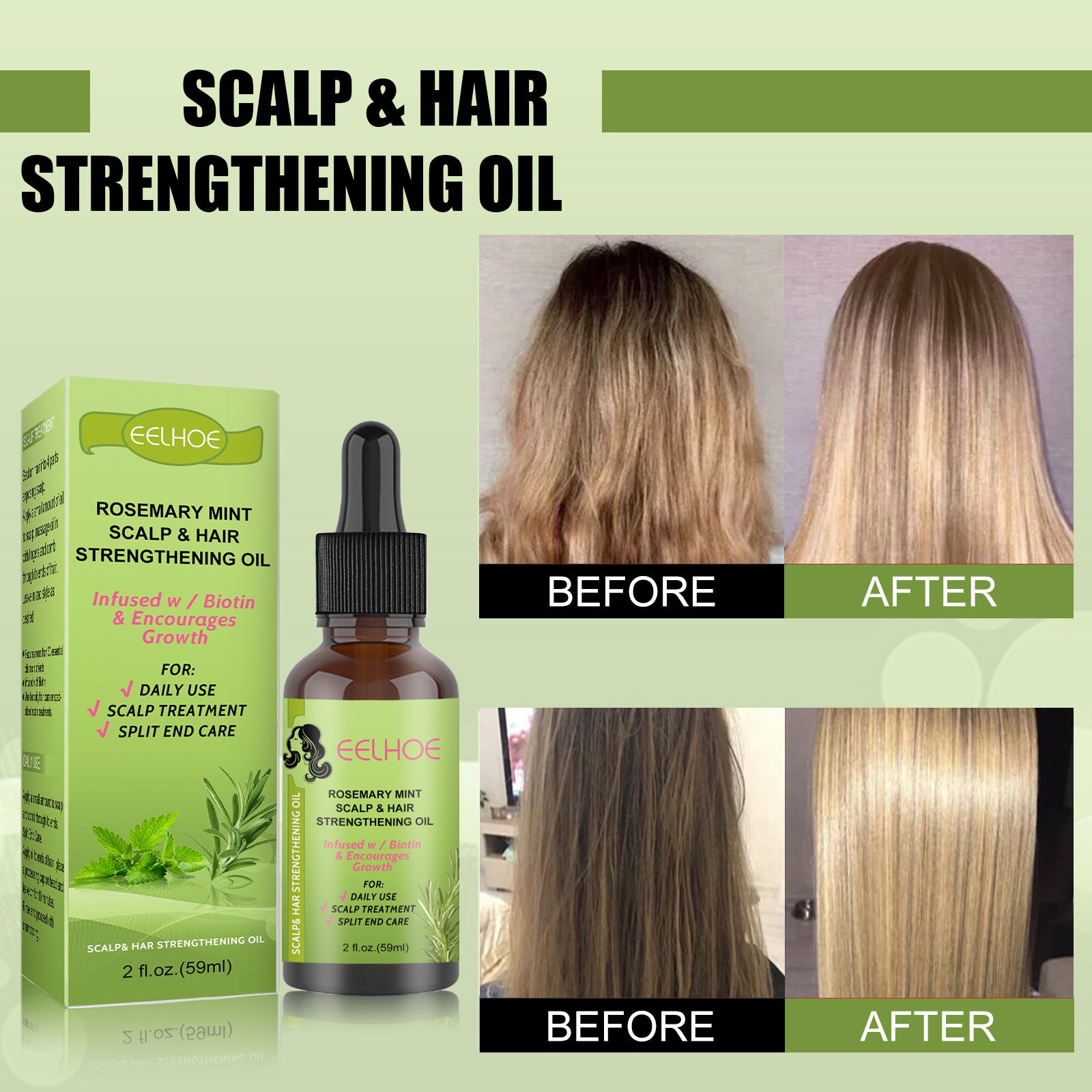 Rosemary Mint Hair Growth Fluid Scalp Massage Rosemary Mint Hair Growth Fluid Scalp Massage
